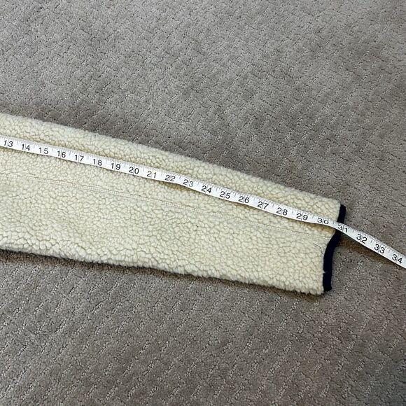 Eddie Bauer Jacket Men’s Small Ivory Chilali Faux Sherpa Outdoor Gorpcore Cabin - Picture 13 of 13